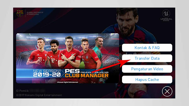 Cara login akun PES 2020 Mobile Lama di HP android baru Cara login akun PES 2020 Mobile Lama di HP android baru