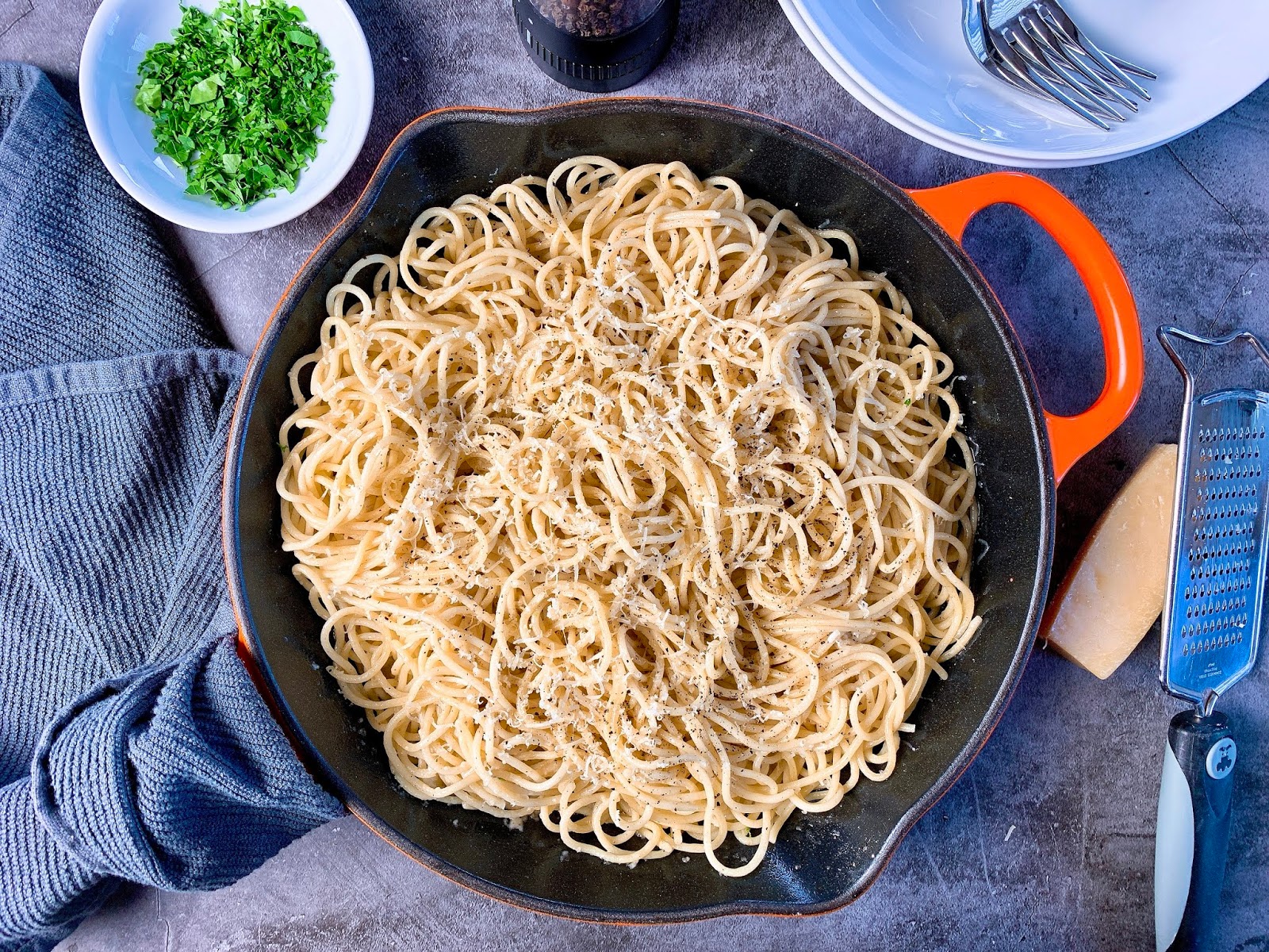 Buttery Black PepperParmesan Pasta