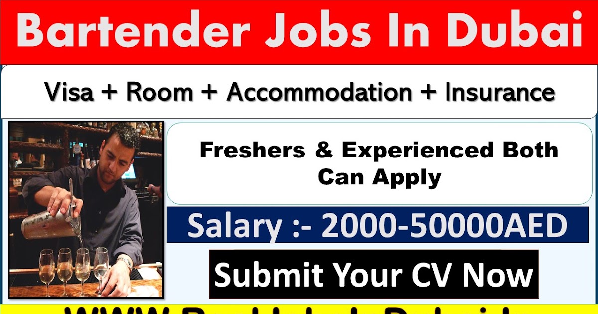 Bartender Jobs In Dubai, Abu Dhabi & Sharjah UAE 2021
