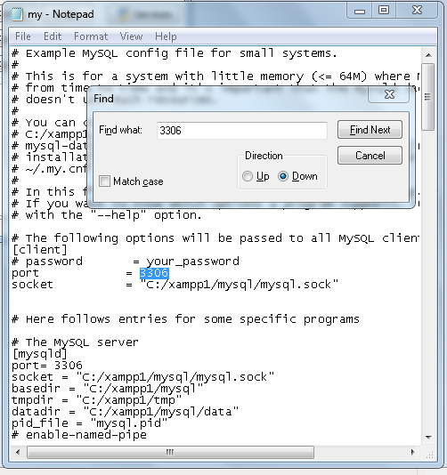 Mengubah Port MySQL pada XAMPP YLunak