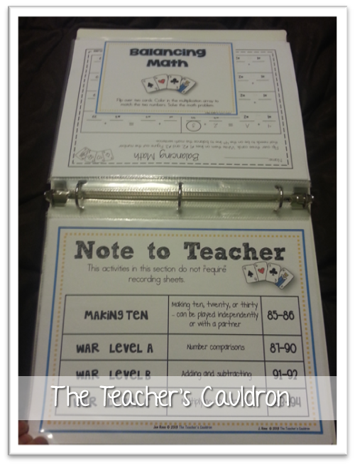 How binders and page protectors help me with math - Teacher by the Beach