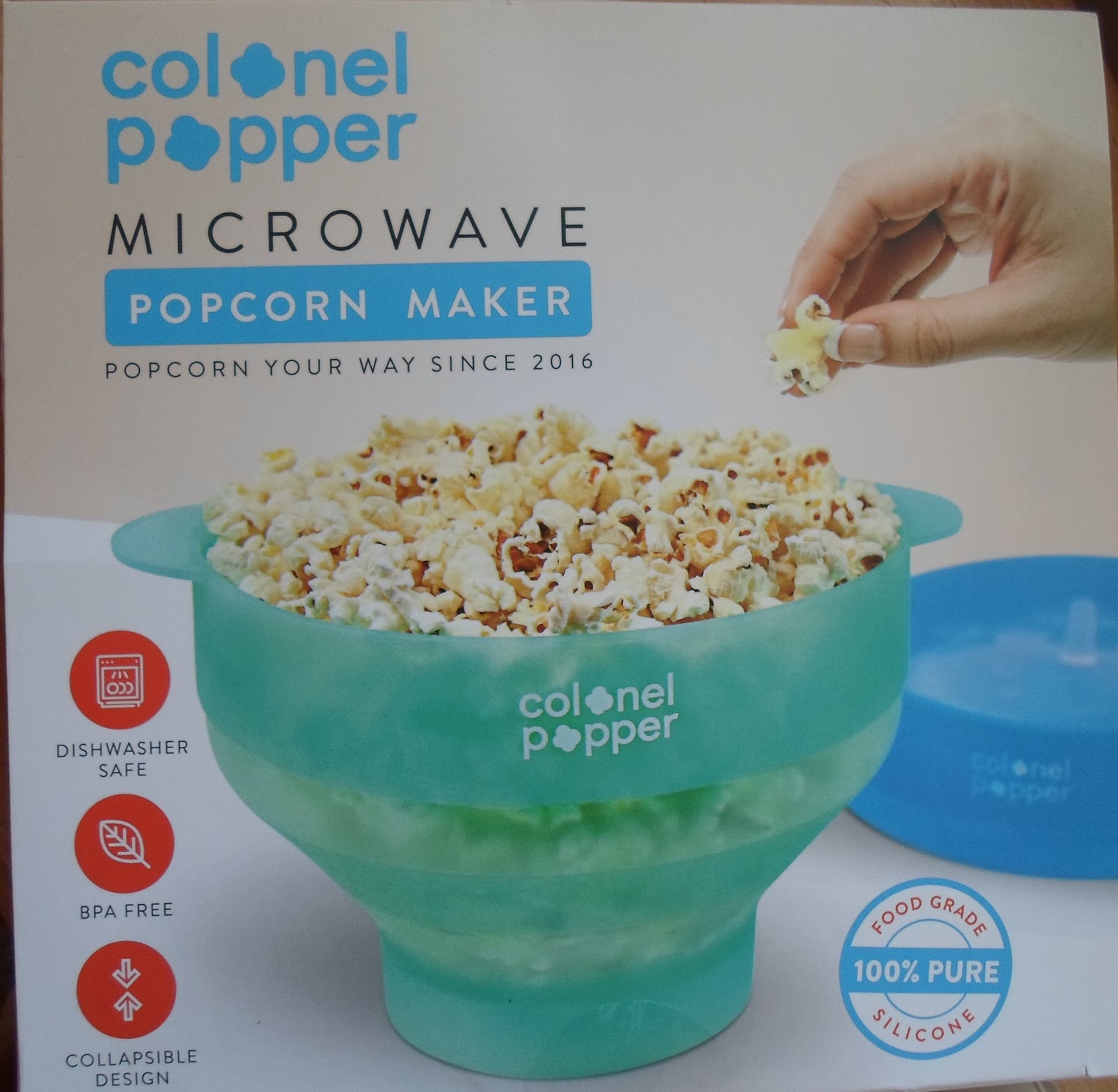 Happier Than A Pig In Mud Colonel Popper Silicone Microwave Popcorn