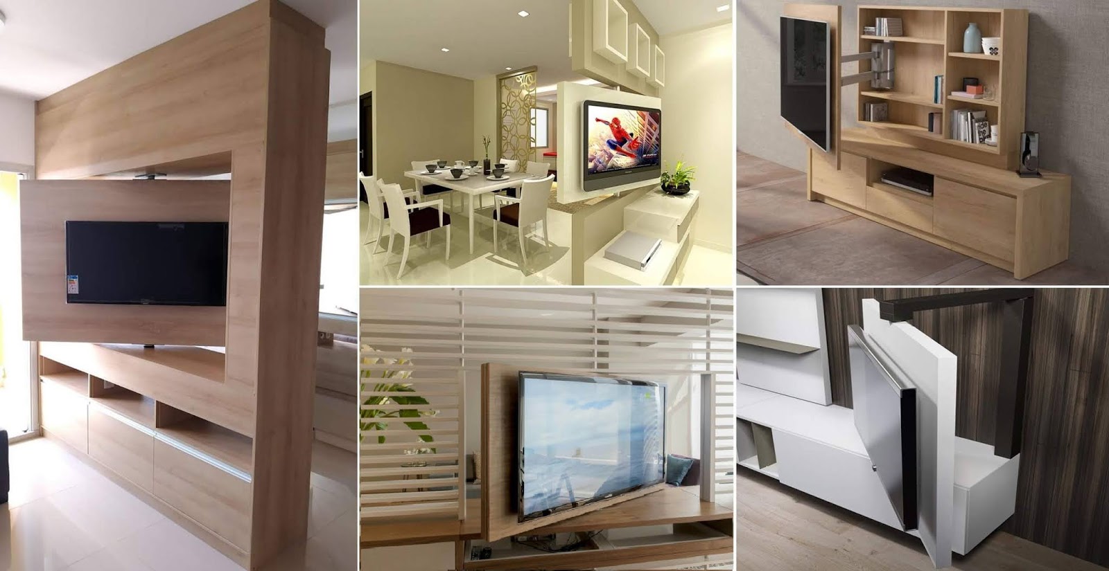 Conception de meuble tv rotatif élégantes que vous allez adorer