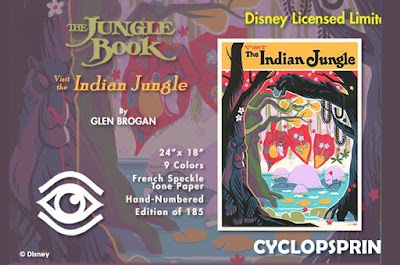 The Jungle Book “Visit the Indian Jungle” Screen Print by Glen Brogan x Cyclops Print Works x Disney