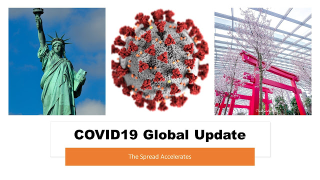 Covid19 Global Update : The spread accelerates.