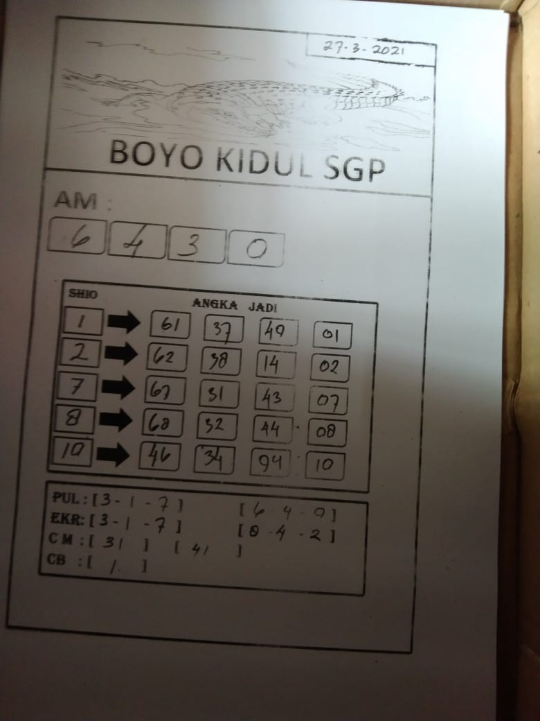 Syair Sgp Hari Ini Sabtu 27 Maret 2021 Opesia Official Syair Sgp Hari Ini Sabtu 27 Maret 2021 Opesia Official