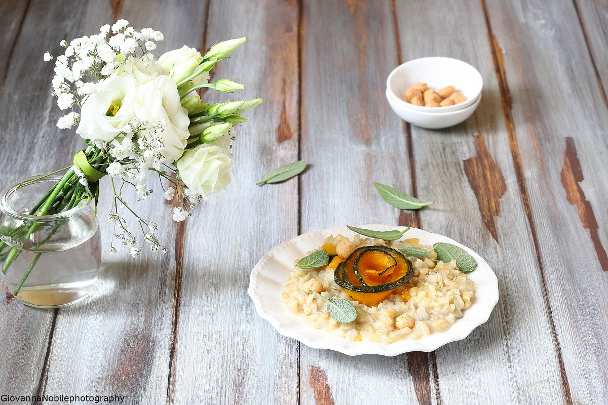 Risotto con zucca, e amaretti la cuoca eclettica