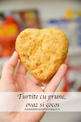 Turtite cu prune, ovaz si cocos