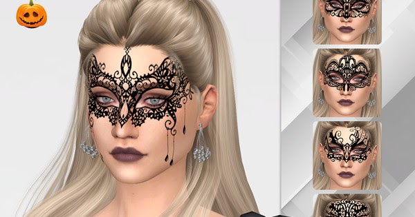 The Sims 4 mody do gry: Koronkowa maska - Halloween 01 od Remaron
