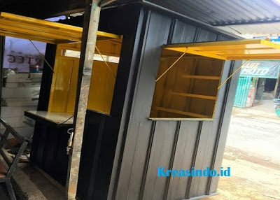 10+ Model Booth Semi Container Besi Desain Terbaru dan Modern