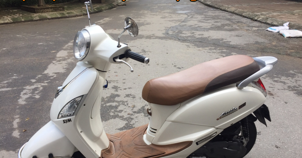 Sơn xe máy Attila Elizabeth màu trắng zin cực đẹp - Sơn Xe Sài Gòn