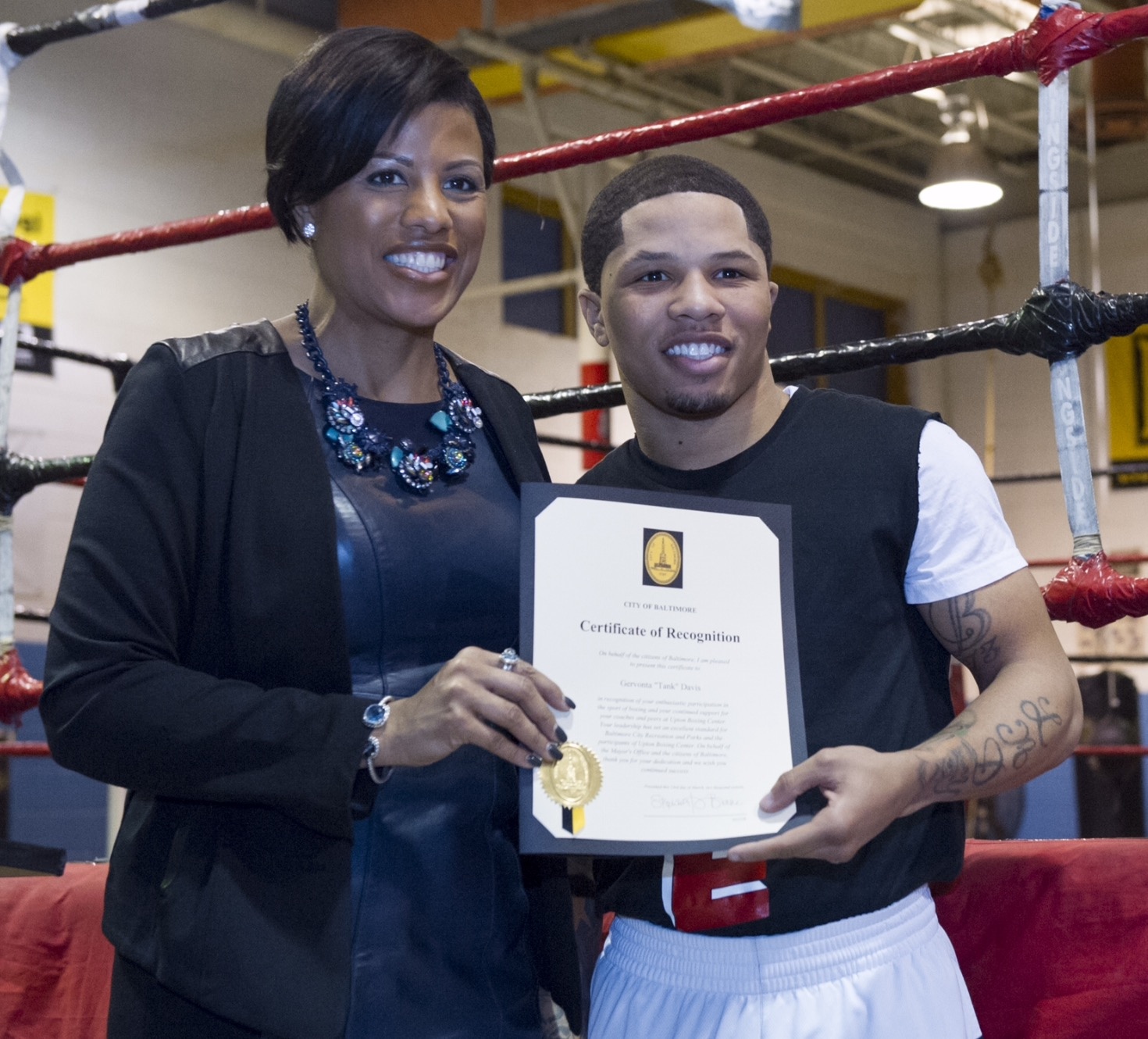 Boxing Along The Beltway 'Tank' Davis Honored By City Of Baltimore!