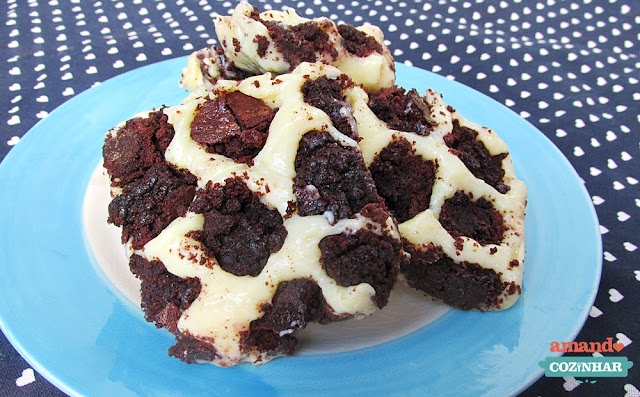 barrinha de brigadeiro e brownie