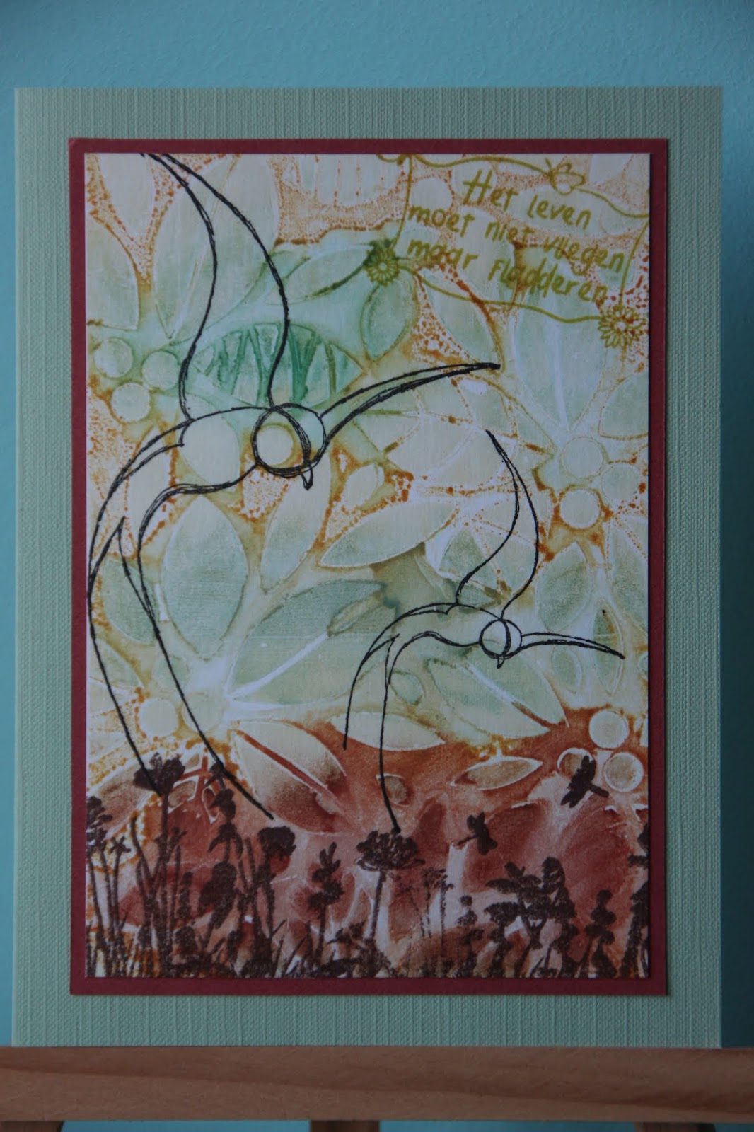 Let's make some magic Alcohol ink & Gelli plate 5