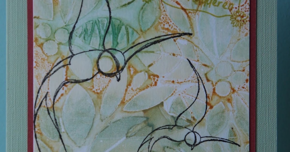 Let's make some magic Alcohol ink & Gelli plate 5