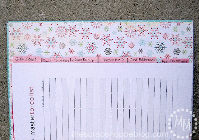 christmas binder dividers