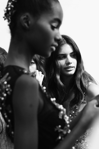 Sara Sampaio walks the Alberta Ferretti Haute Couture Show Fall/Winter 2016.