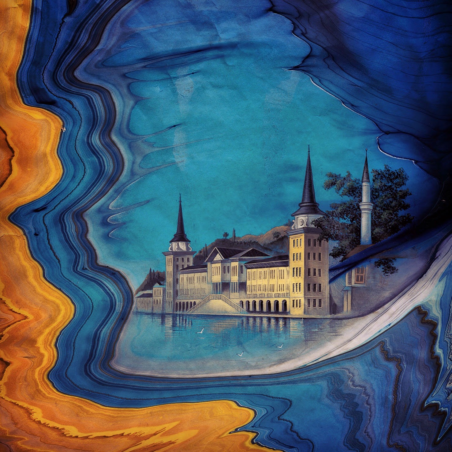 Garip AY: Painting on Ebru