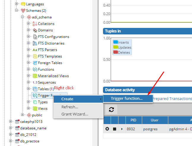 Dimensi TutupBotol: Create a Very Simple Trigger in pgAdmin 4 - Postgresql