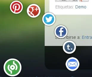 Widget de redes sociales para blogger