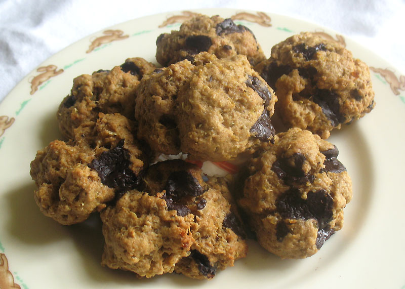 Quinoa Cookies with Dark Chocolate Chunks Lisa's Kitchen Vegetarian