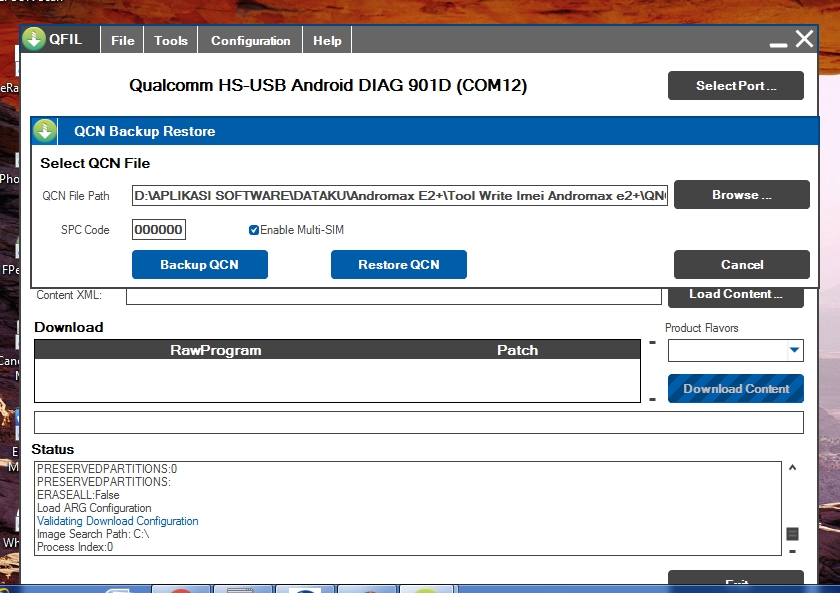 Cara Fix Sinyal Hilang Andromax A Restore QCN Via TWRP dan