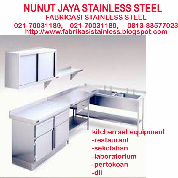 pembuatan kitchen set stainless steel