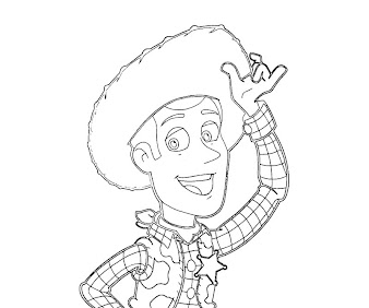#2 Sheriff Woody Coloring Page