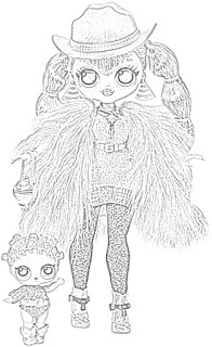 L.O.L. Surprise! O.M.G. Dolls Coloring Page coloring.filminspector.com