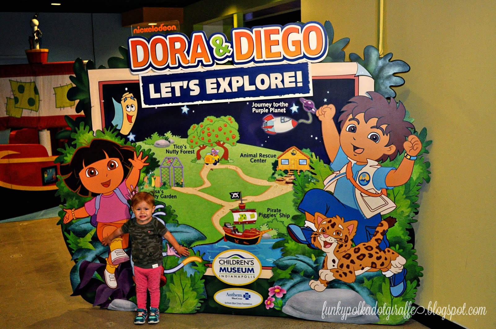 Funky Polkadot Giraffe: Let's Explore with Dora and Diego at Discovery Cube OC
