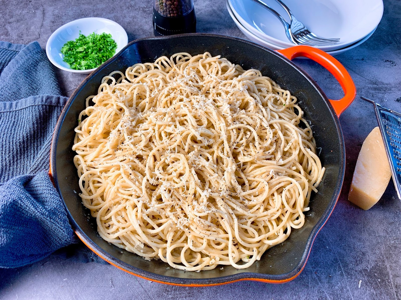 Buttery Black PepperParmesan Pasta