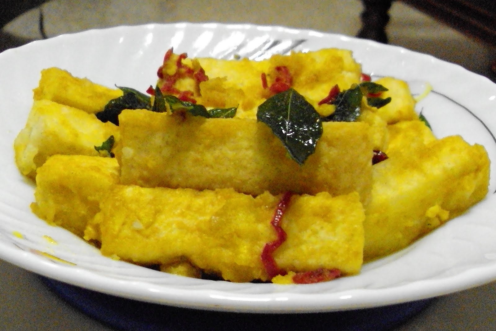 Salted Egg Yolk Tofu