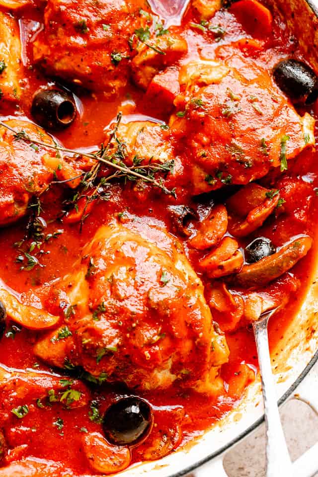 Easy Chicken Cacciatore