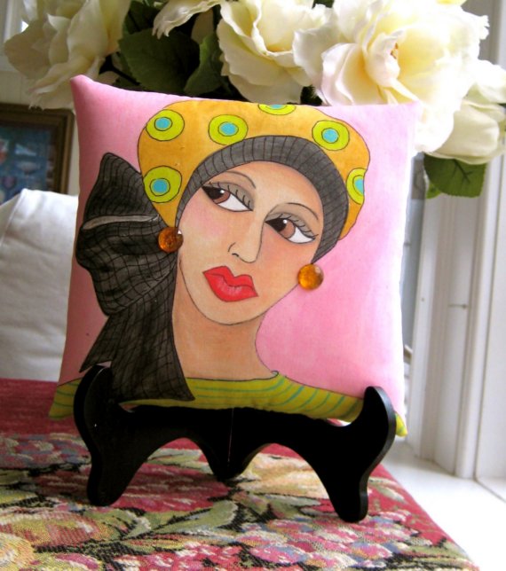 Hand Painted Pillows For Christmas