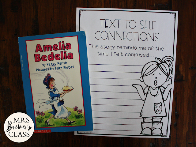 Amelia Bedelia book study with Common Core aligned literacy companion activities for First Grade and Second Grade