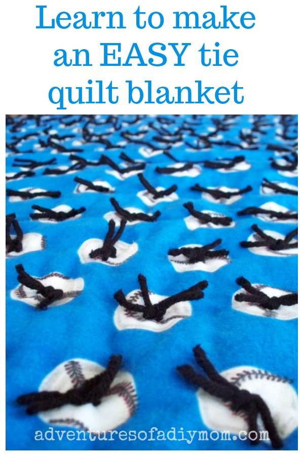 How to Make a 'Tie Quilt' Blanket Adventures of a DIY Mom