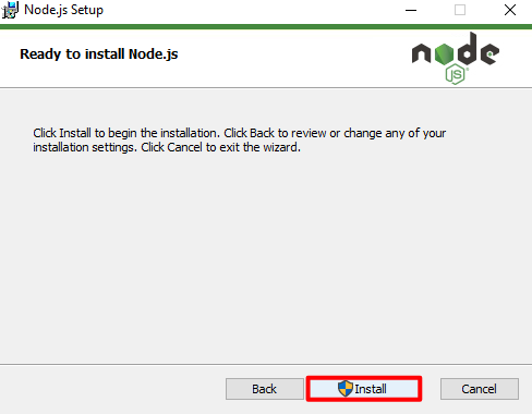 Node.js download and installation tutorial for Windows 10