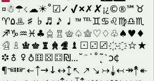 simbol teks keren yang membuat pesan menonjol