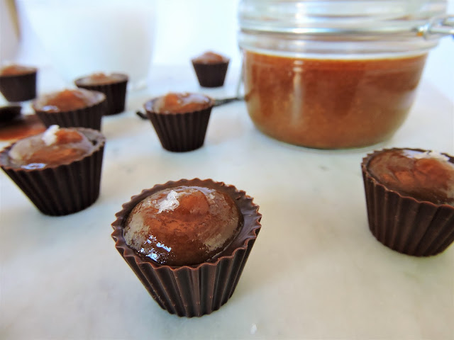 Snobinettes au chocolat noir et caramel à la fleur de sel 