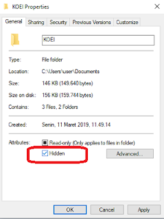cara hidden files
