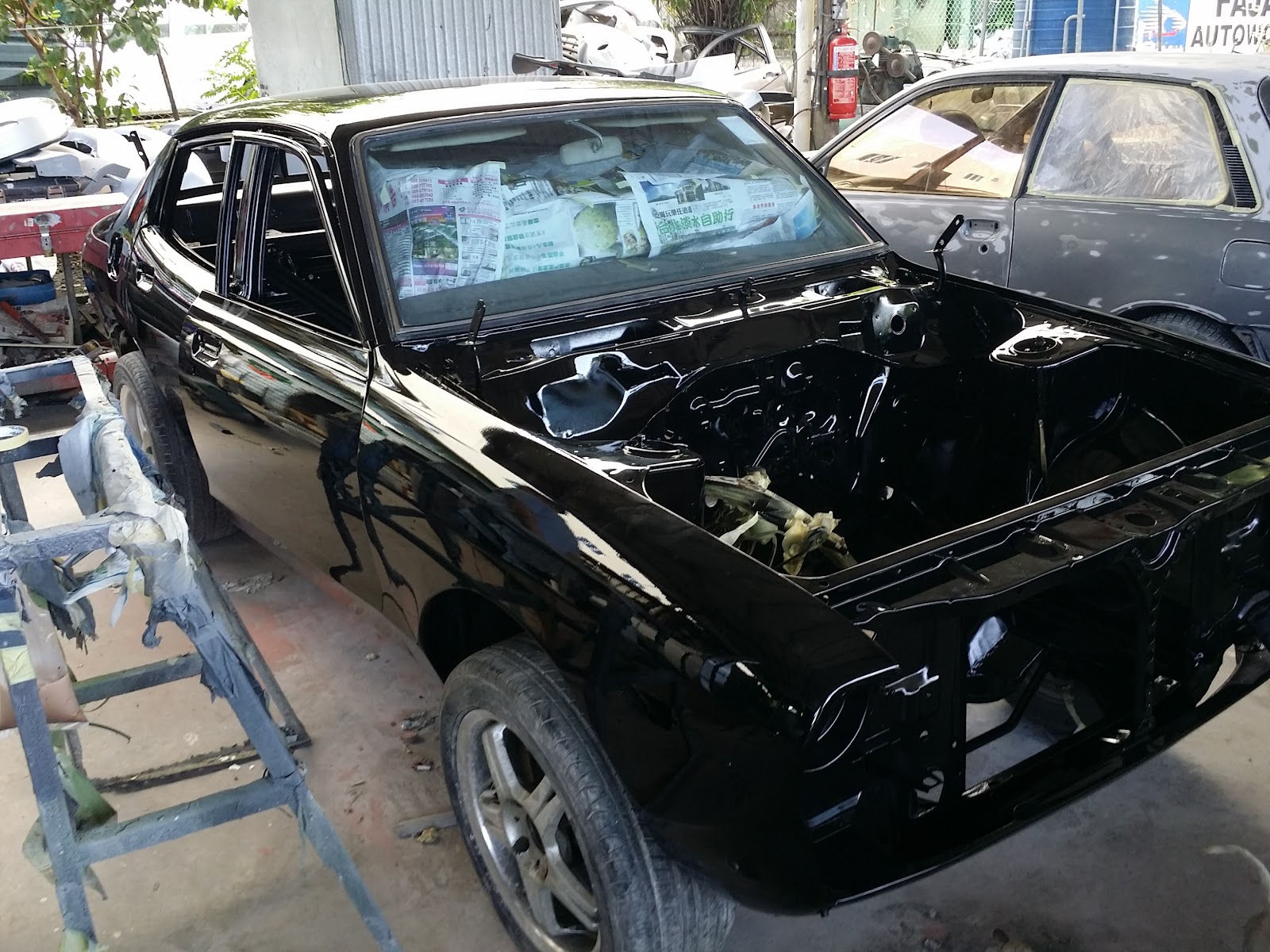 A Datsun Turbo Violet from 1974 Restoring the Datsun 120Y B210 Body