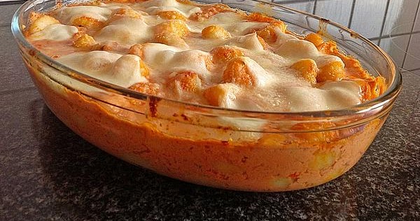 Kuche Guten Appetit: Gnocchi aus dem Ofen in Paprika-Tomaten-Sauce