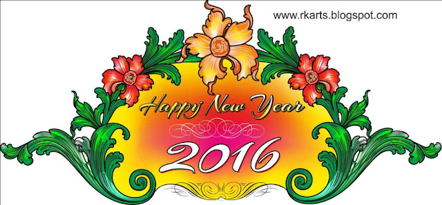 Happy New Year 2016 Title Design 