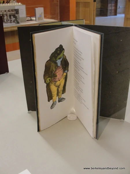 “Toad Poems” by Kenneth Grahame & Don Magius displayed at American Bookbinders Museum in San Francisco