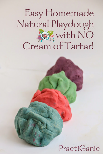 Easy Homemade Playdough without Cream of Tartar