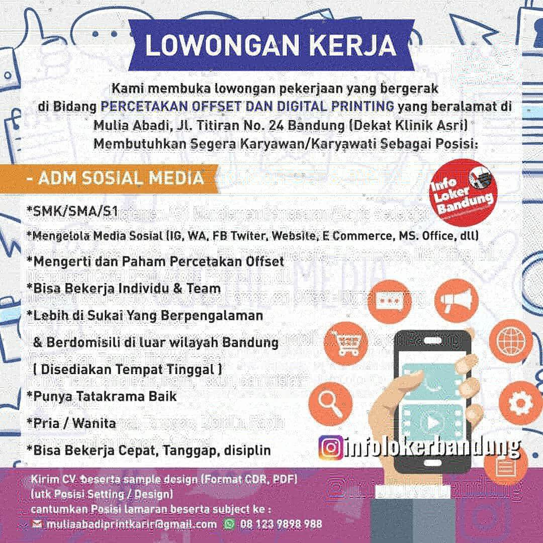 Loker Bandung November 2019 Terbaru