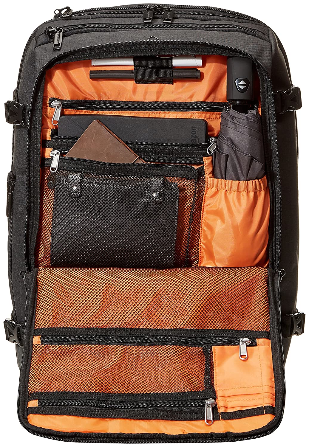 amazonbasics slim travel backpack weekender