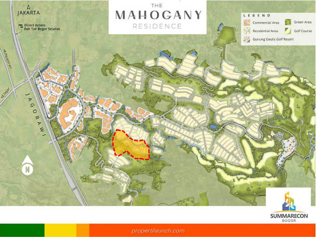 Lokasi Cluster Mahogany Residence