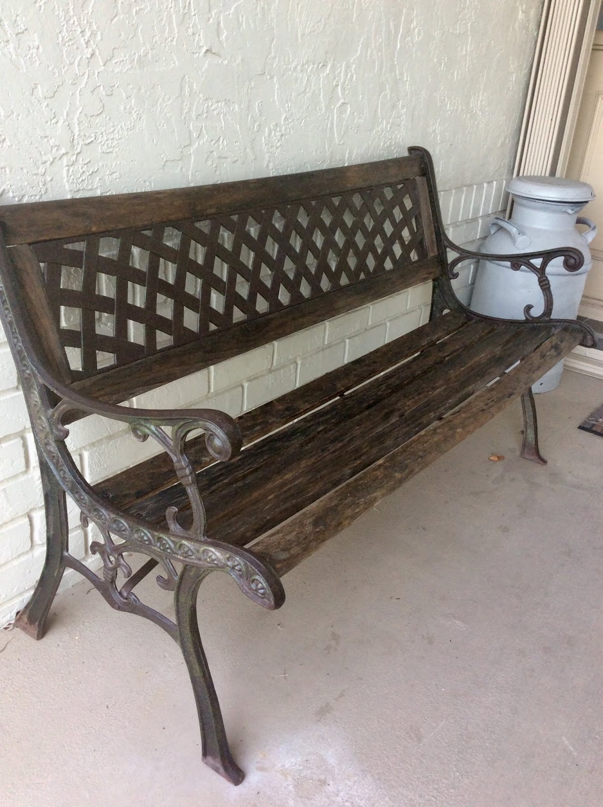 Frugal Ain't Cheap Park Bench Restoration