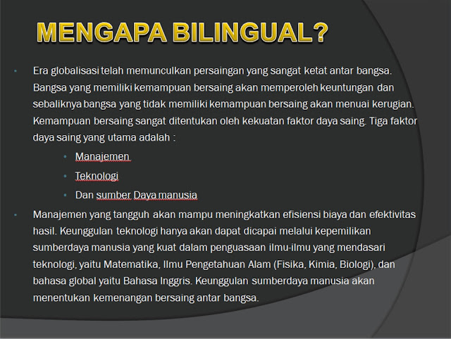 Saatnya Menjadi Sekolah atau Pesantren Bilingual bersama